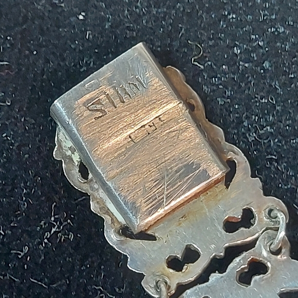 Antique Silver Siamese Dancer Link Bracelet - Picture 11 of 15